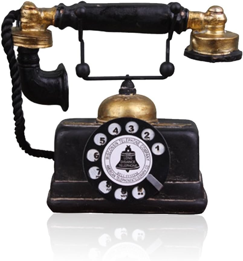 Charming Mini Retro Rotary Dial Phone Decor