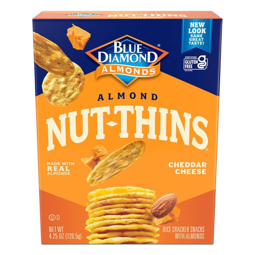 Delicious Cheddar Nut Thins, Crunchy & Gluten-Free