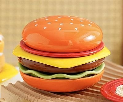 Cheeseburger Stackable Snack Plates