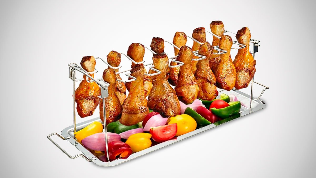 Chicken Wing Rack with Drip Tray