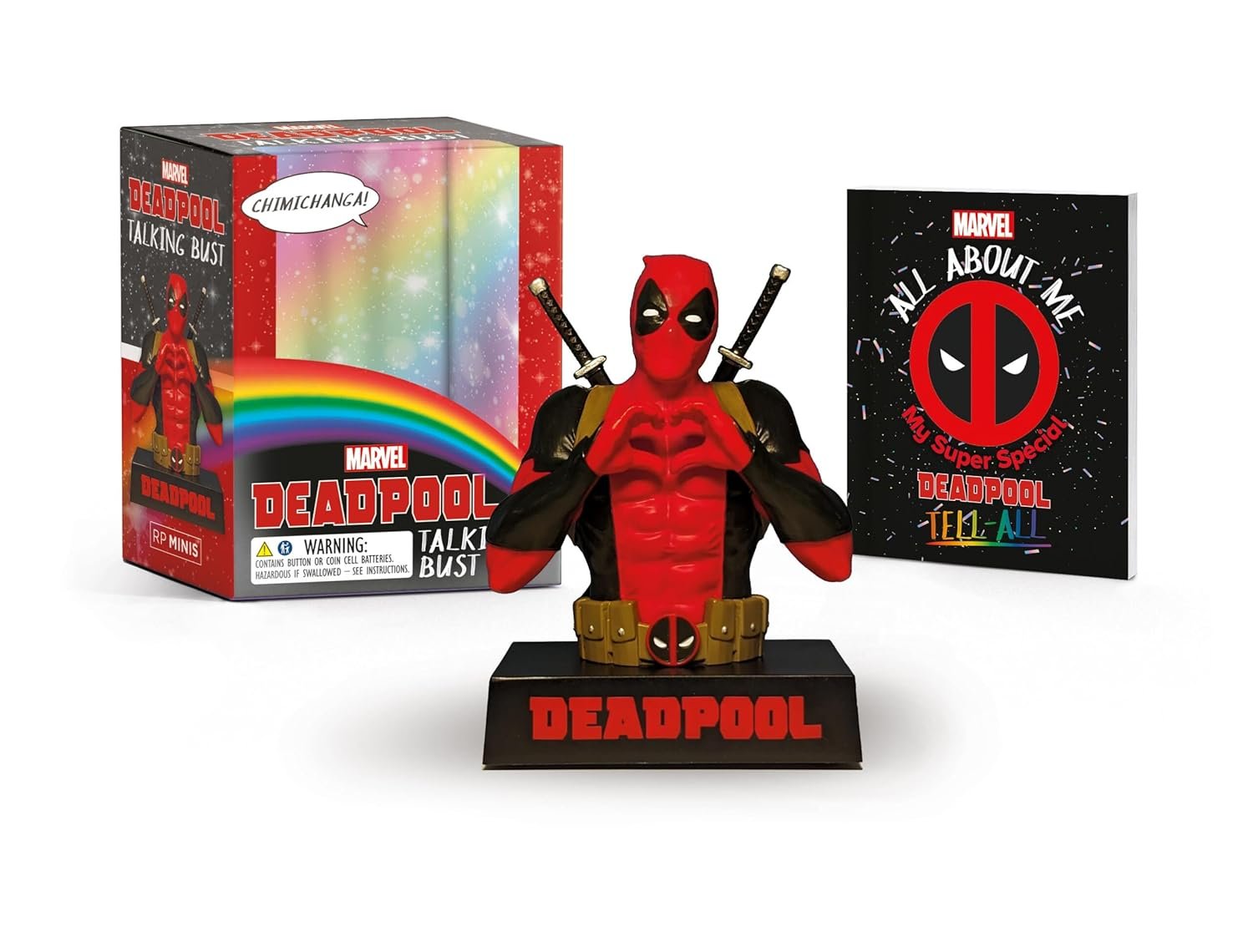 Chimichanga! Deadpool Talking Bust for Marvel Fans