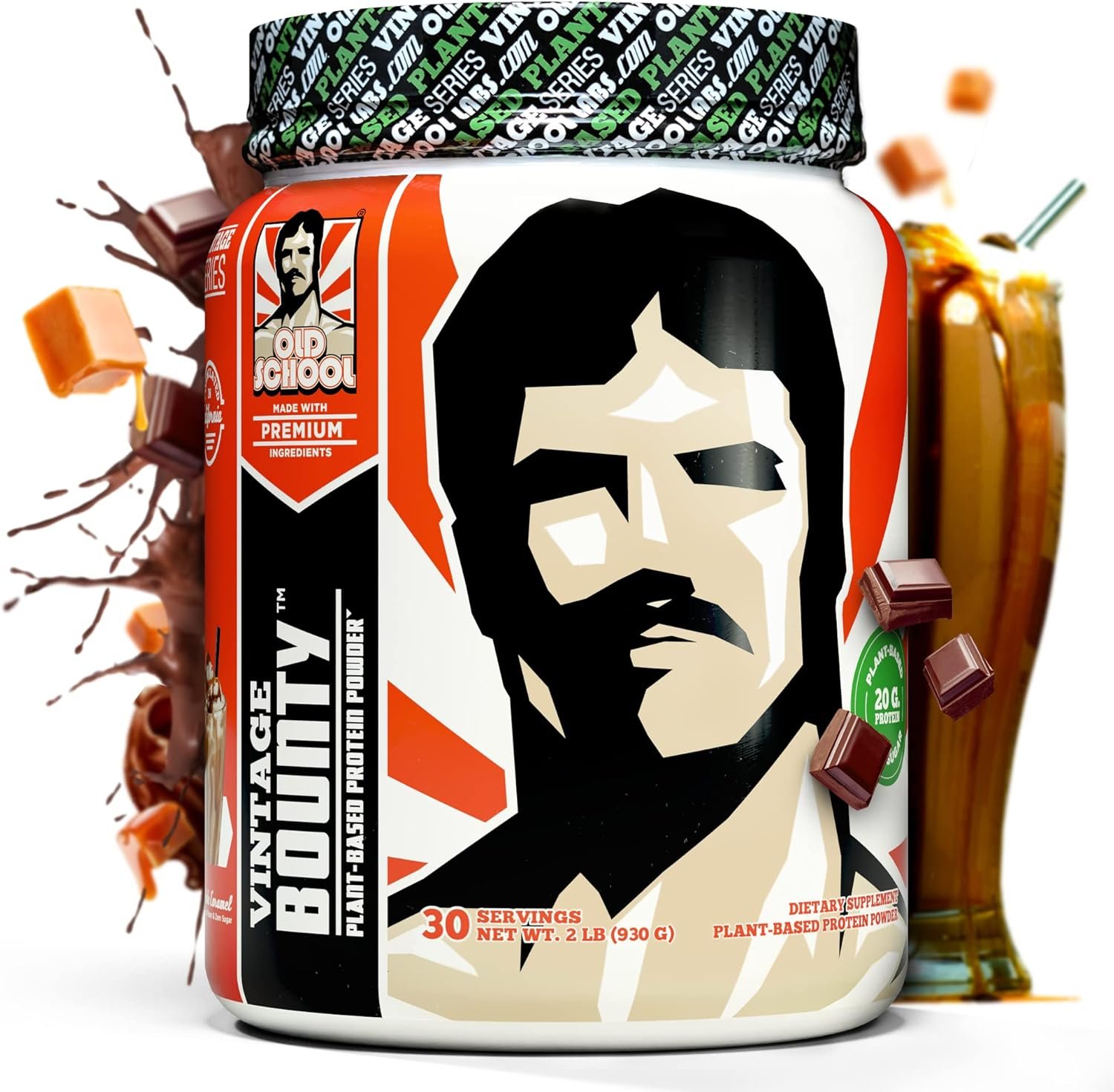 Delicious Chocolate Caramel Vegan Protein Powder for Recovery