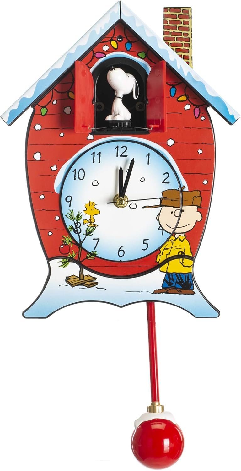 Christmas Peanuts Musical Cuckoo Clock
