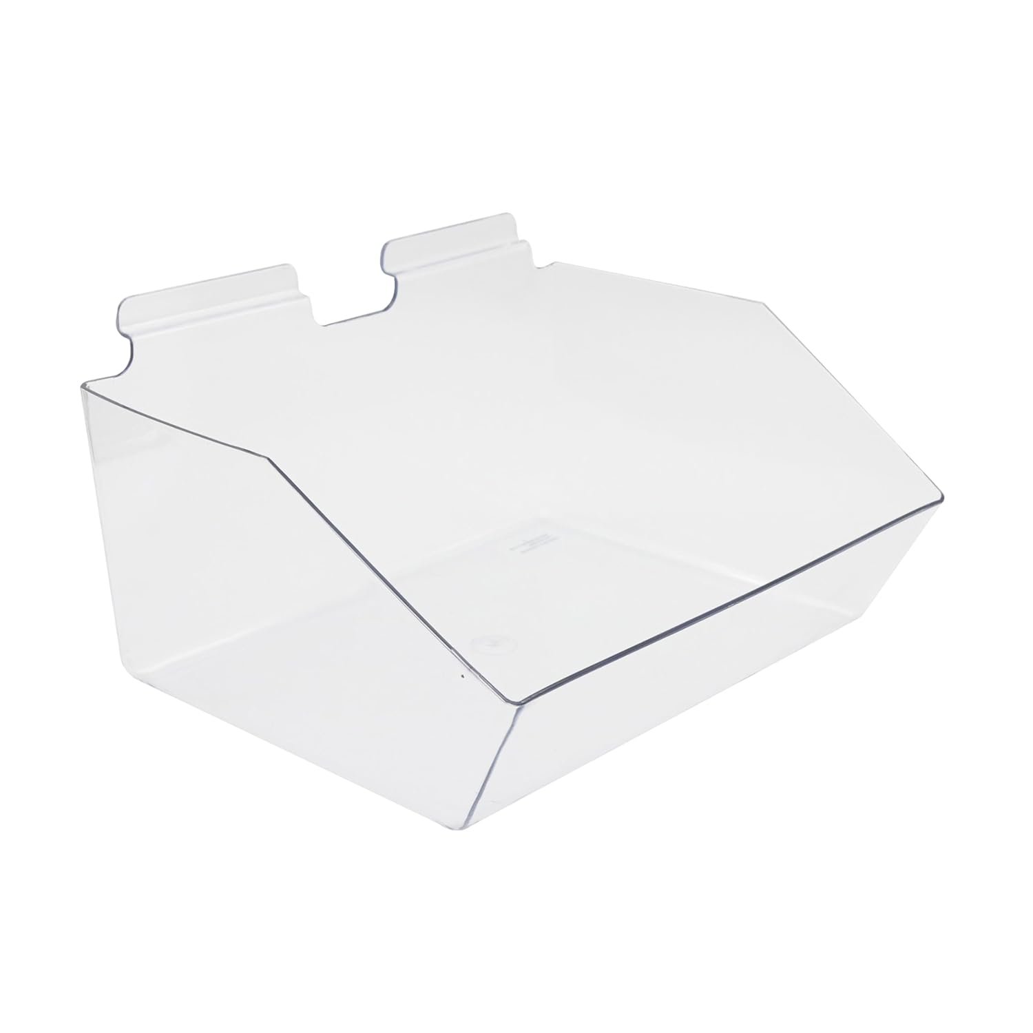Clear Plastic Dump Bins for Retail Display - Set of 2