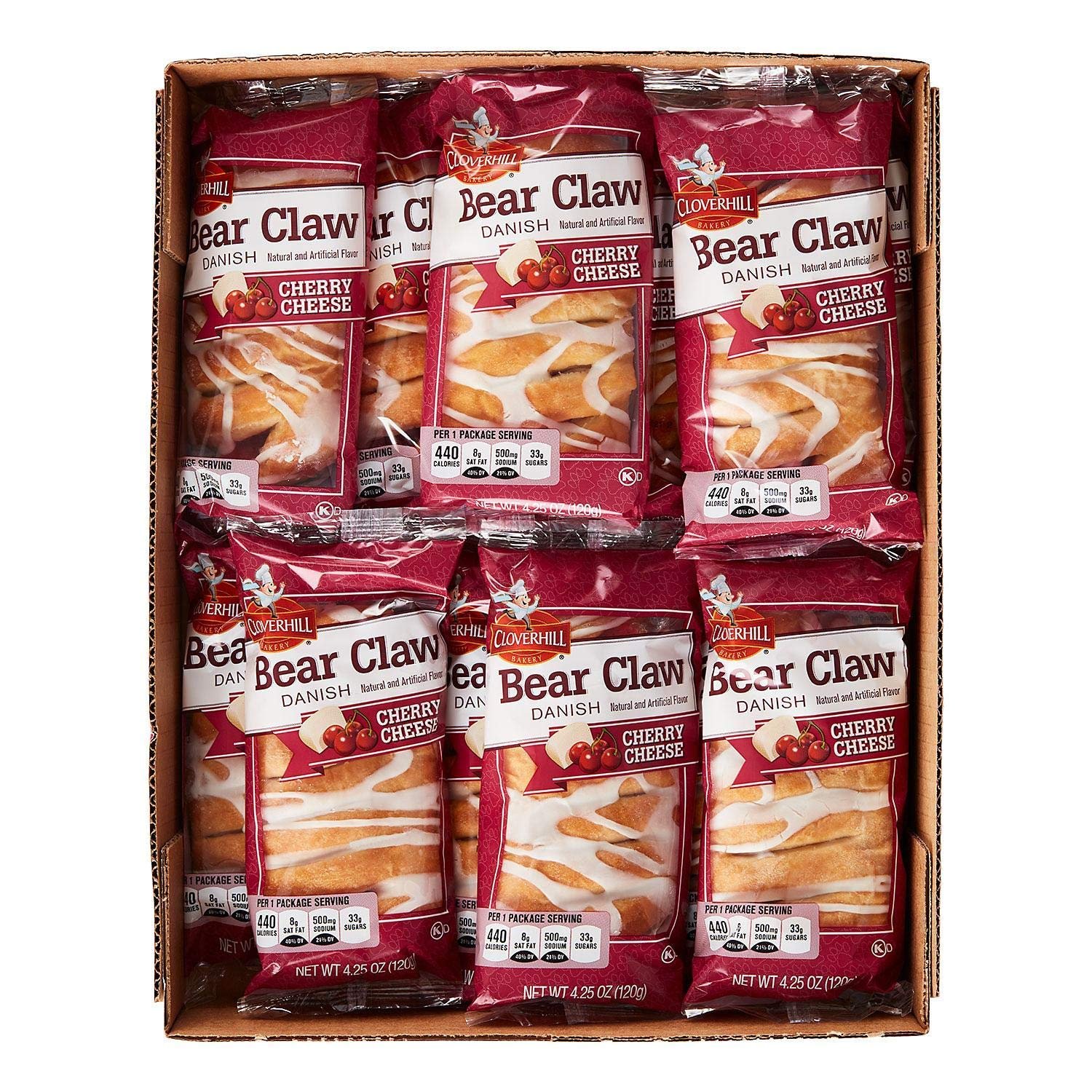 Sweet Cherry & Creamy Cheese Danish Treats - 12 Count