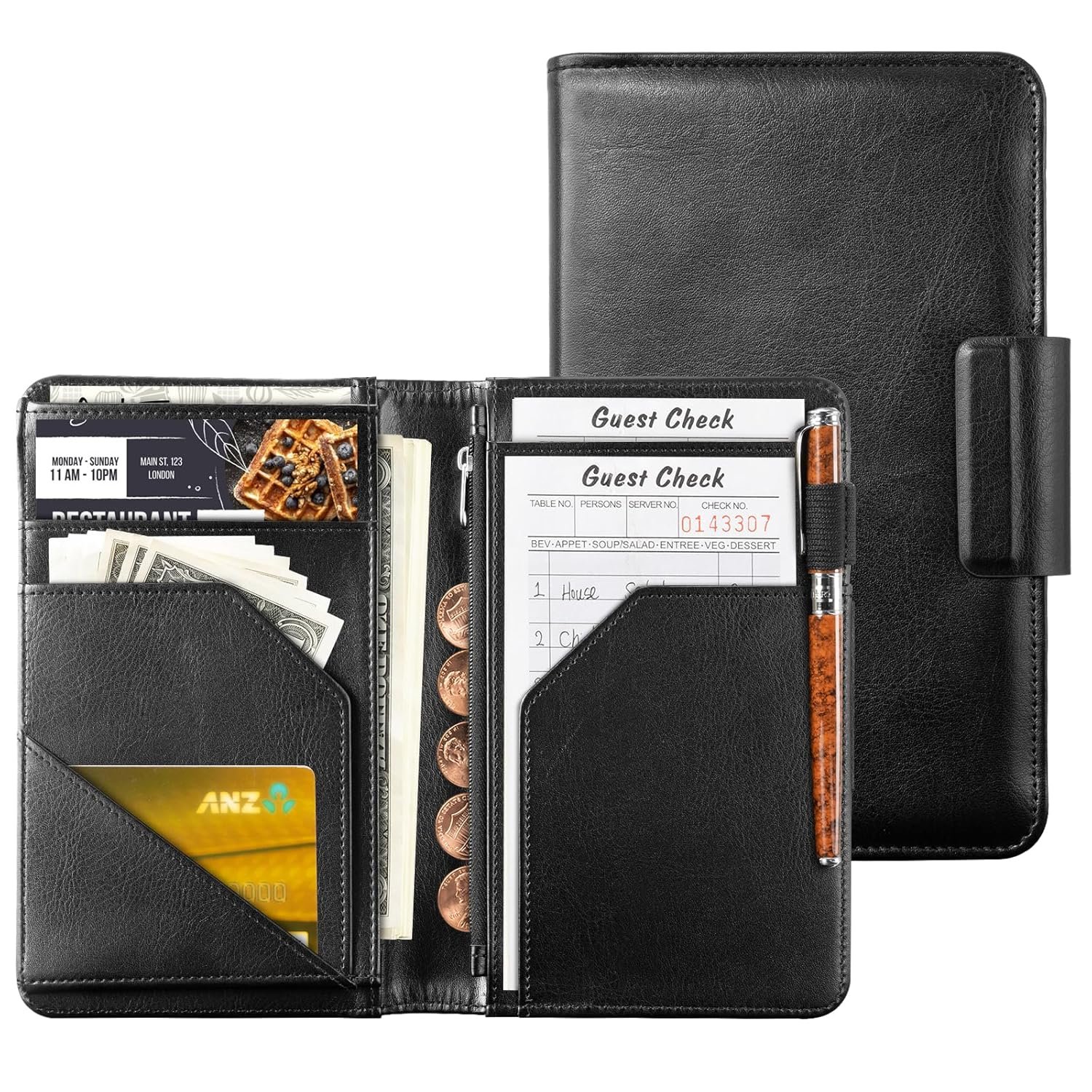 CoBak Premium Server Book: The Ultimate Waiter Wallet