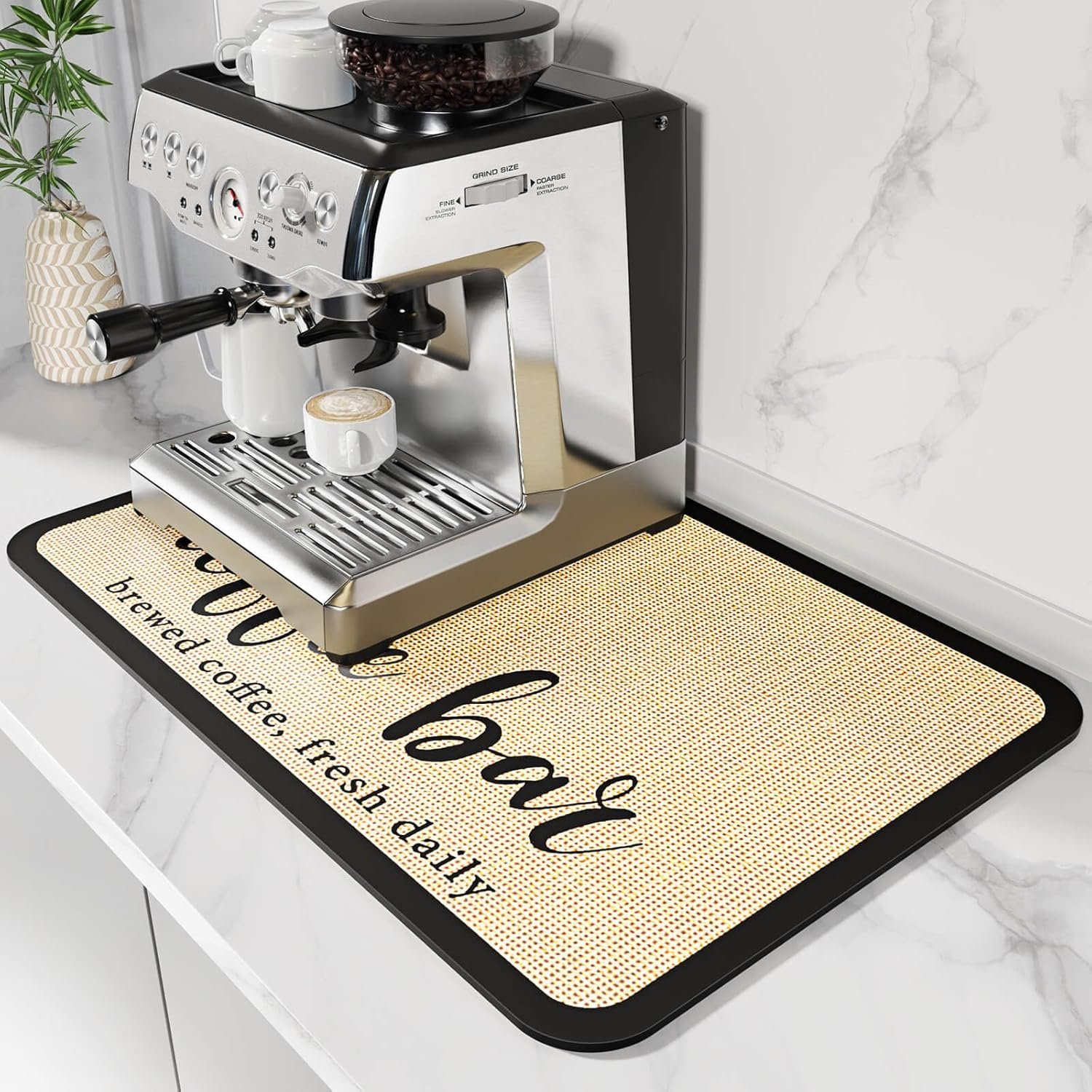 Coffee Counter Protection Mat - Spill-Proof & Stain-Hiding