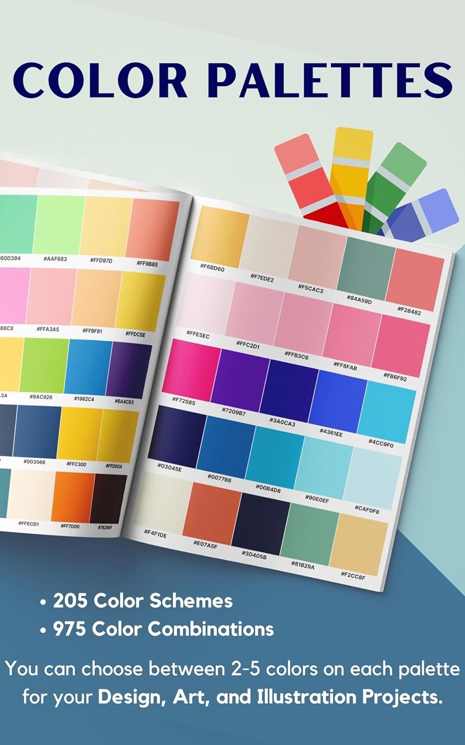 Color Palette Book: 205 Vibrant Color Schemes