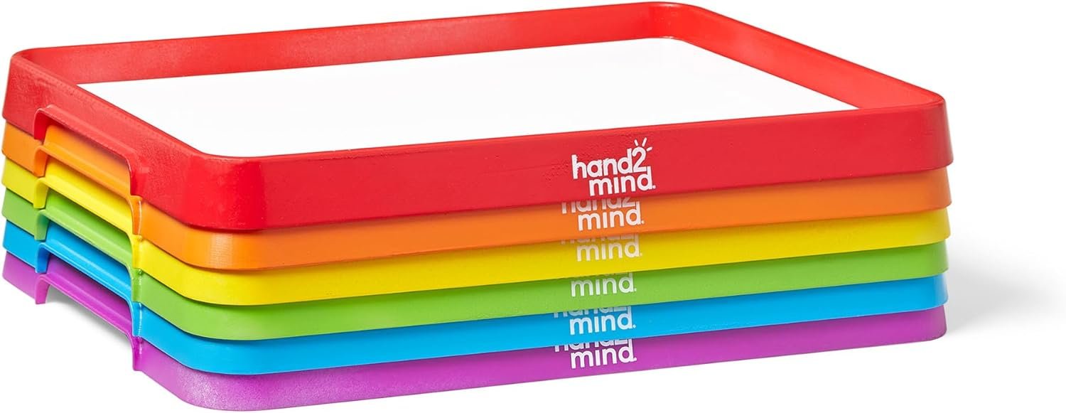 Colorful Magnetic Dry-Erase Activity Trays for Kids Classroom Learning