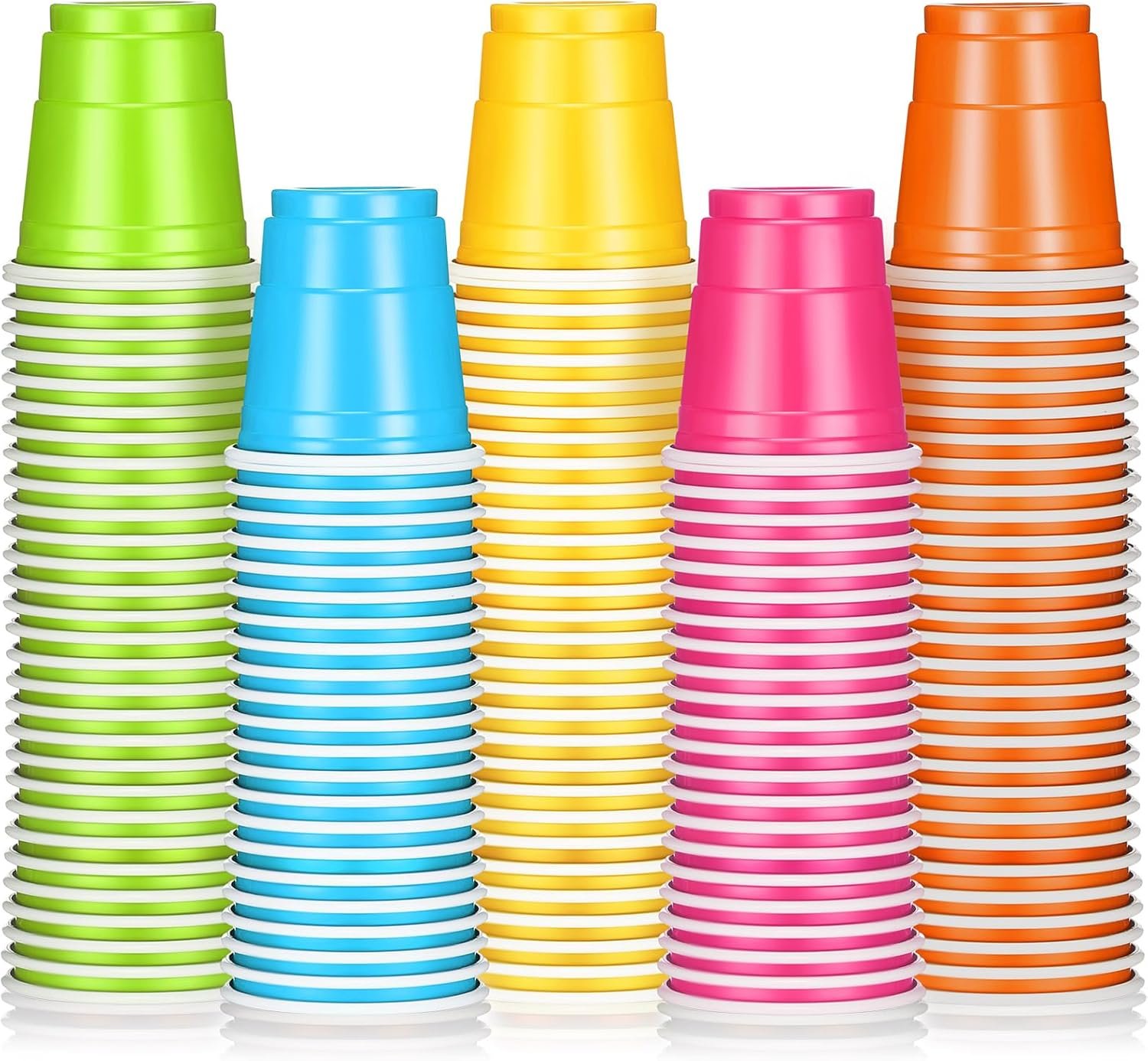 Colorful Mini Disposable Shot Glasses for Parties