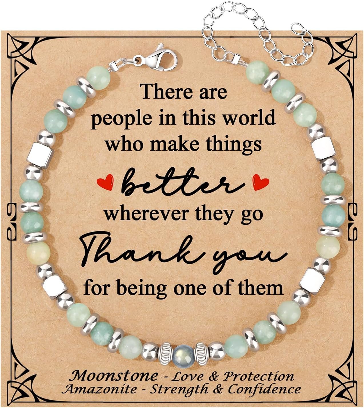 Colorful Moonstone Bracelet for Women