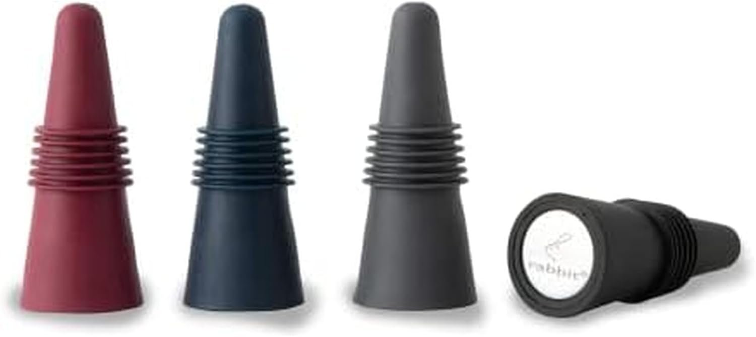 Colorful Rabbit W6121 Wine Bottle Stoppers Set