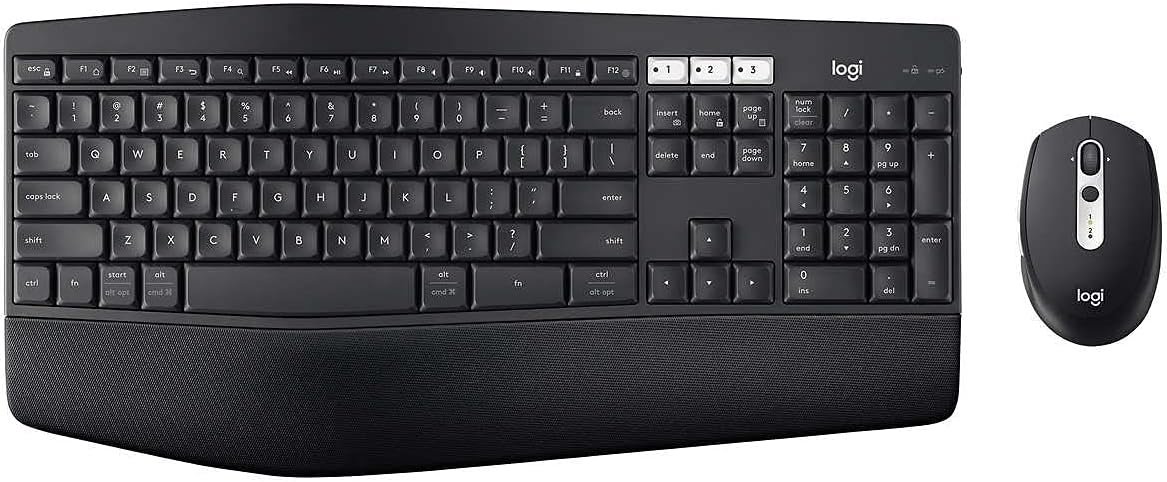 Comfort Wireless Keyboard & Mouse Combo for Multi-Device Productivity