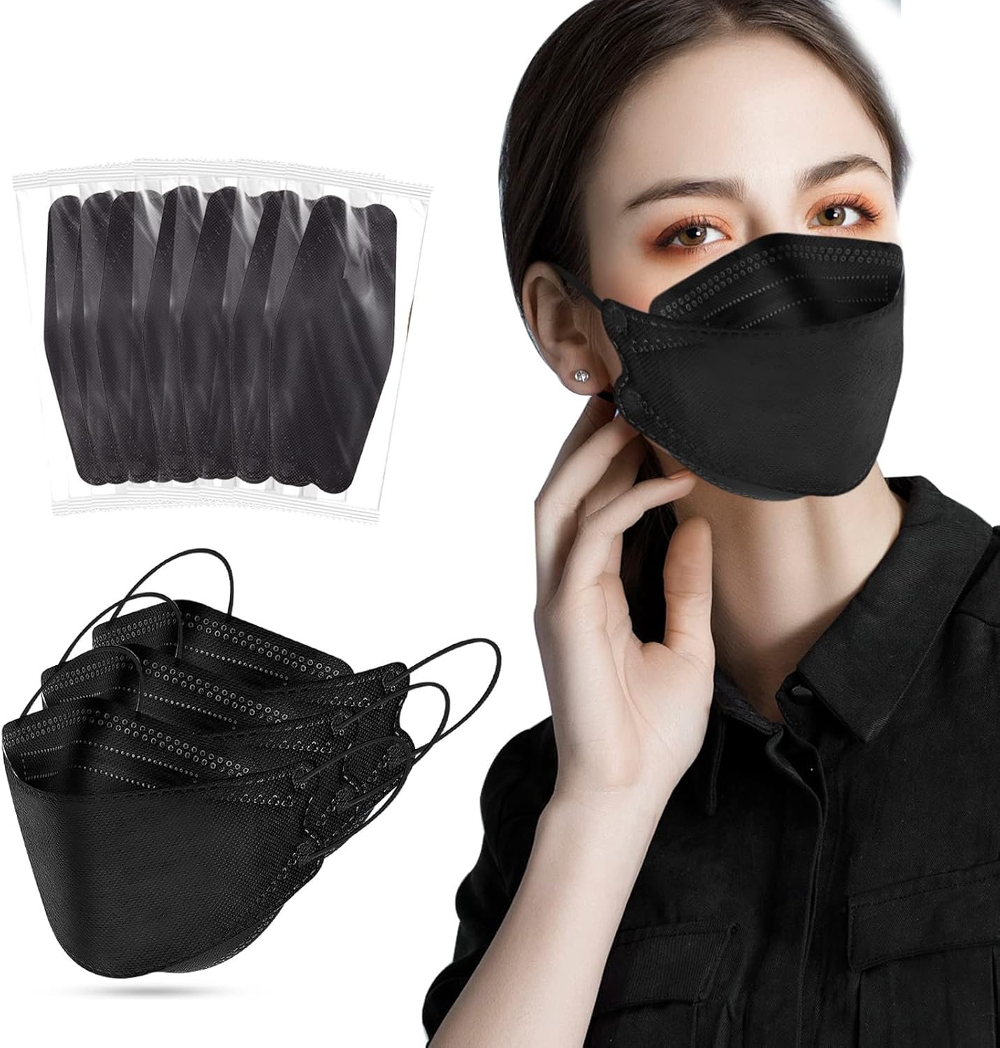Comfortable KF94 Disposable Face Masks (60 Pcs)