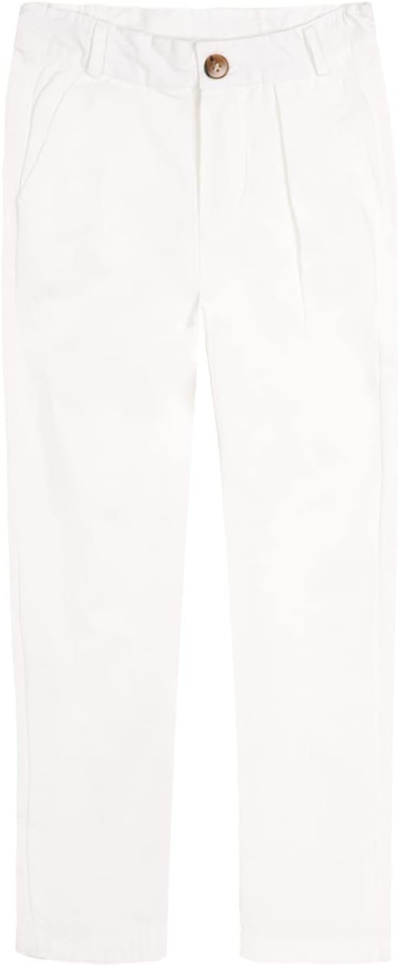 Comfortable School Pants with Adjustable Waist for Boys