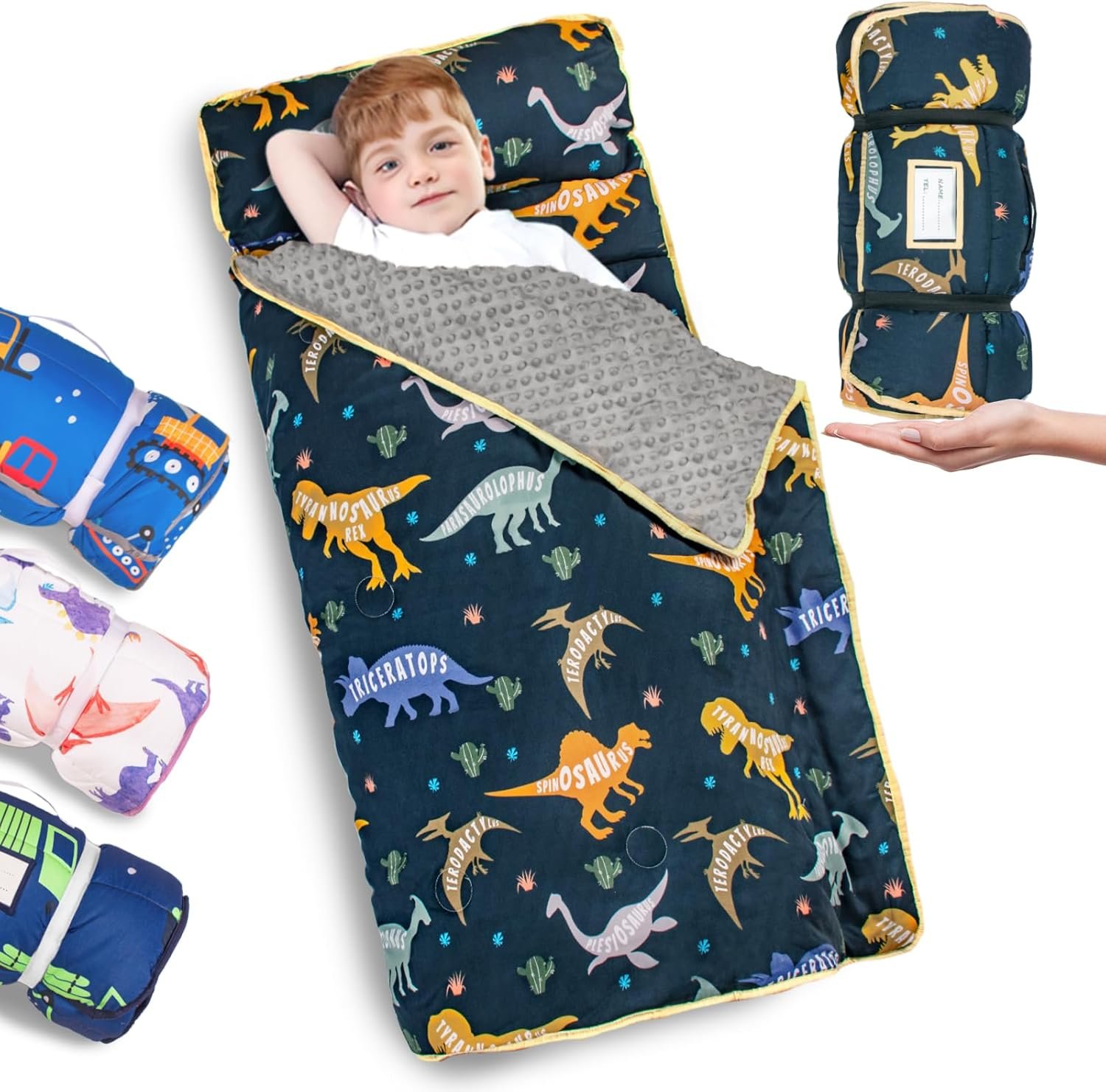 Comfy Toddler Nap Mat with Pillow & Blanket - All-in-One Sleep Solution