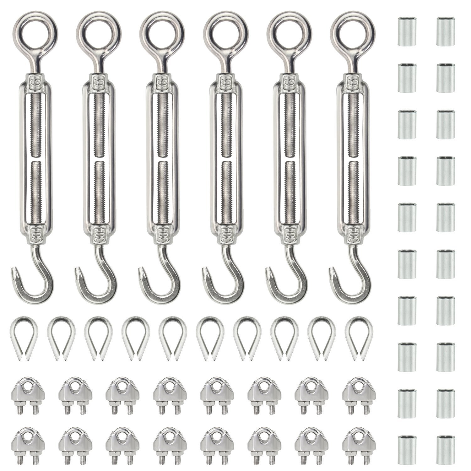 Complete Stainless Steel Wire Rope Kit for Professional Projects