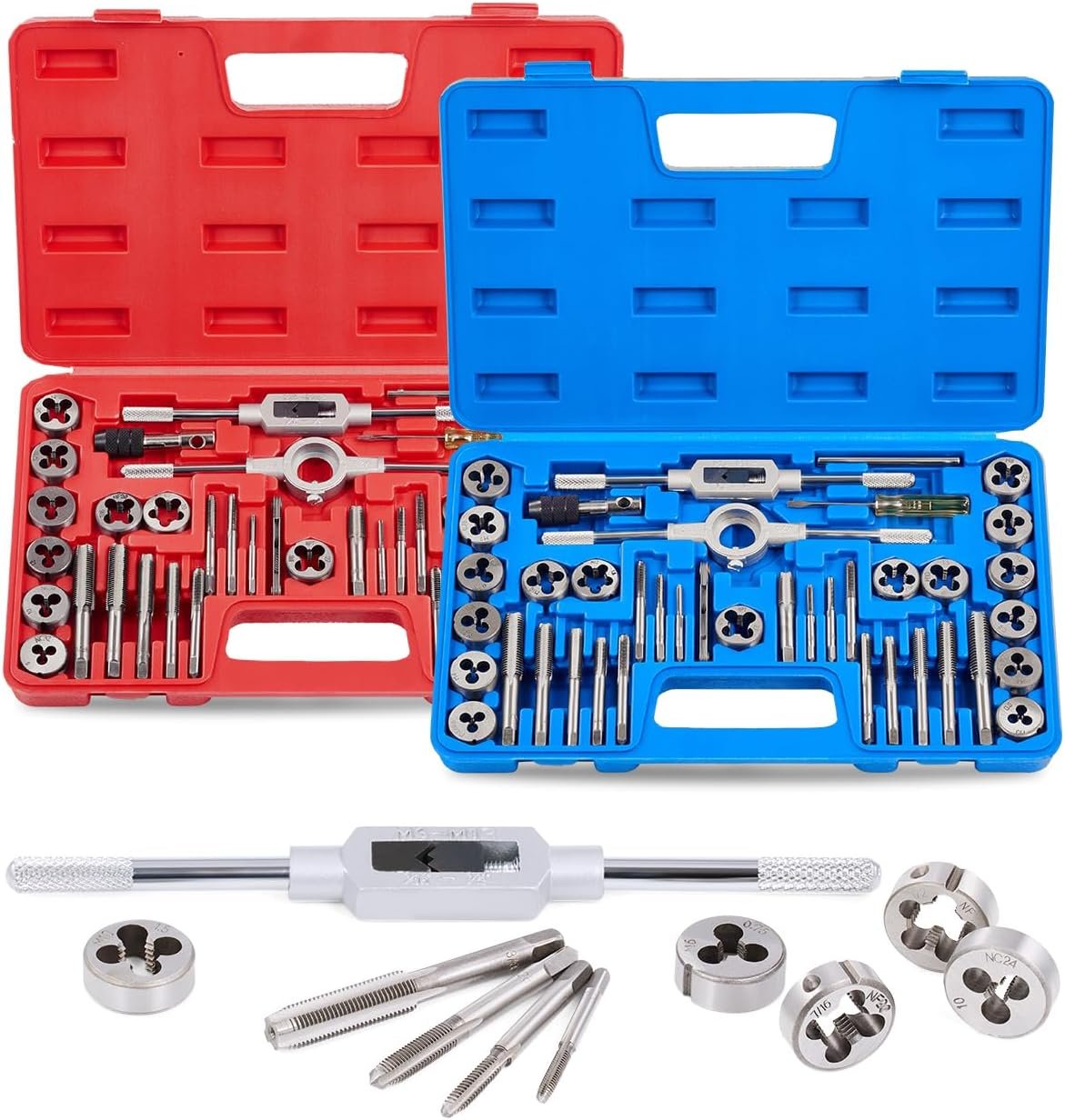 Complete Threading Solution: 80-Piece Tap & Die Set
