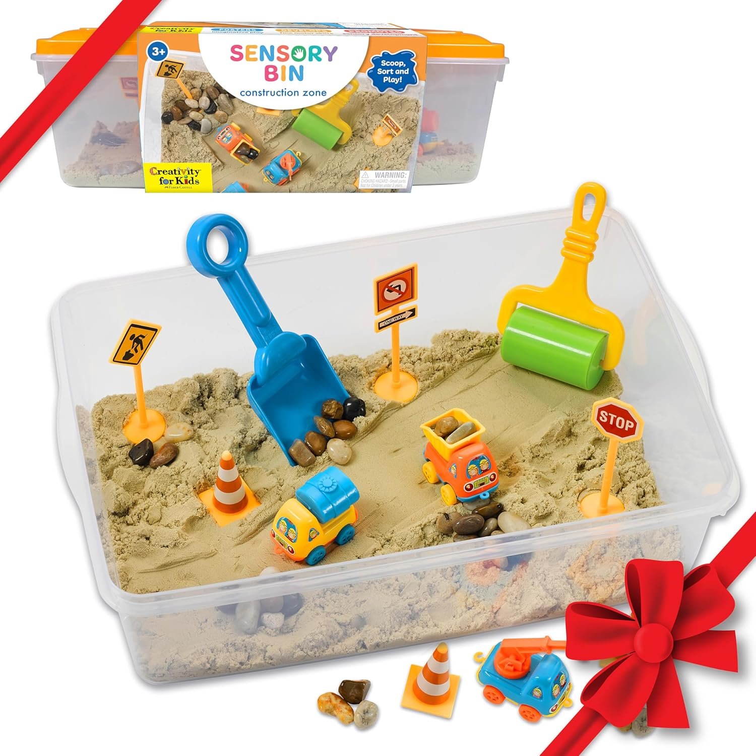 Dig & Build: Construction Sensory Bin for Kids 3+