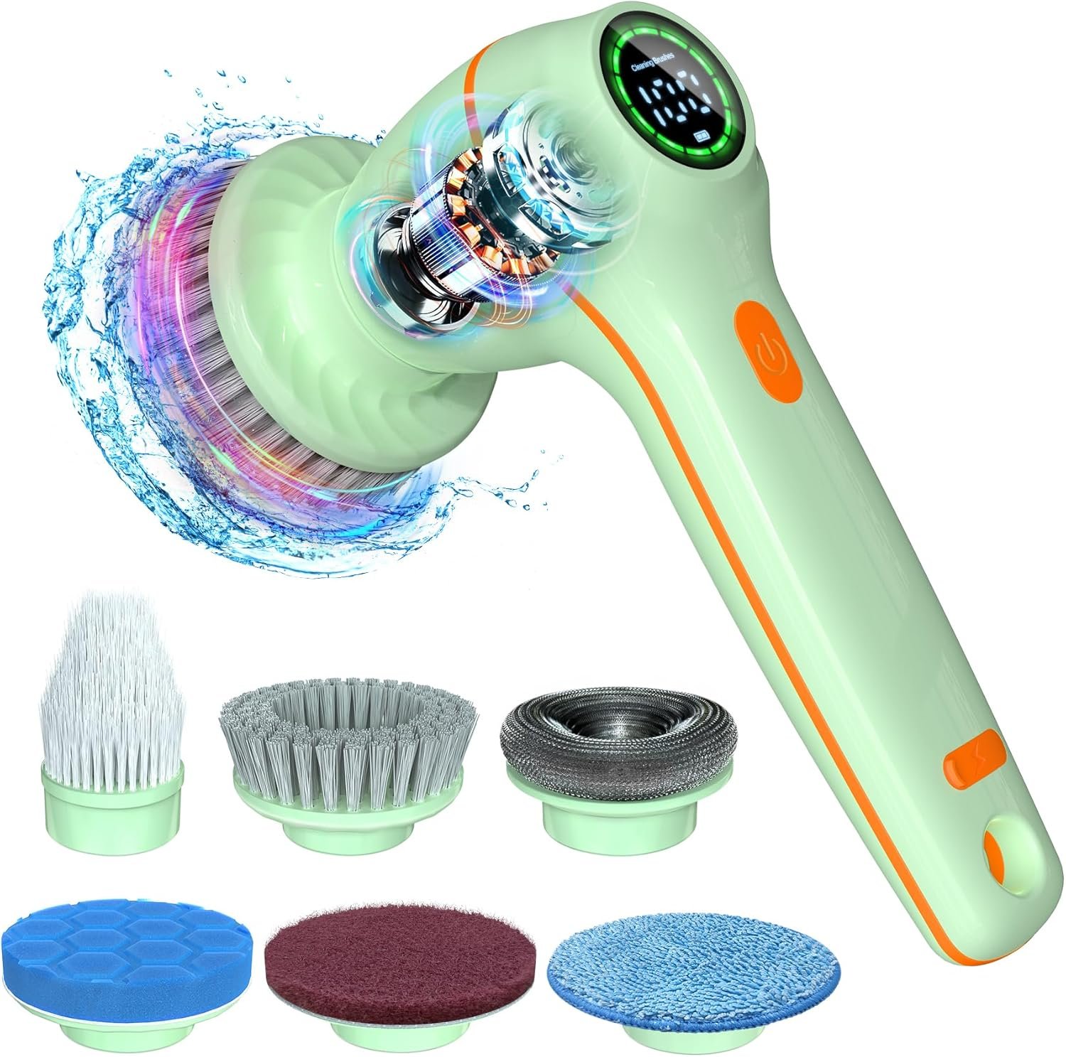 Cordless Spin Scrubber Blasts Away Grime Fast