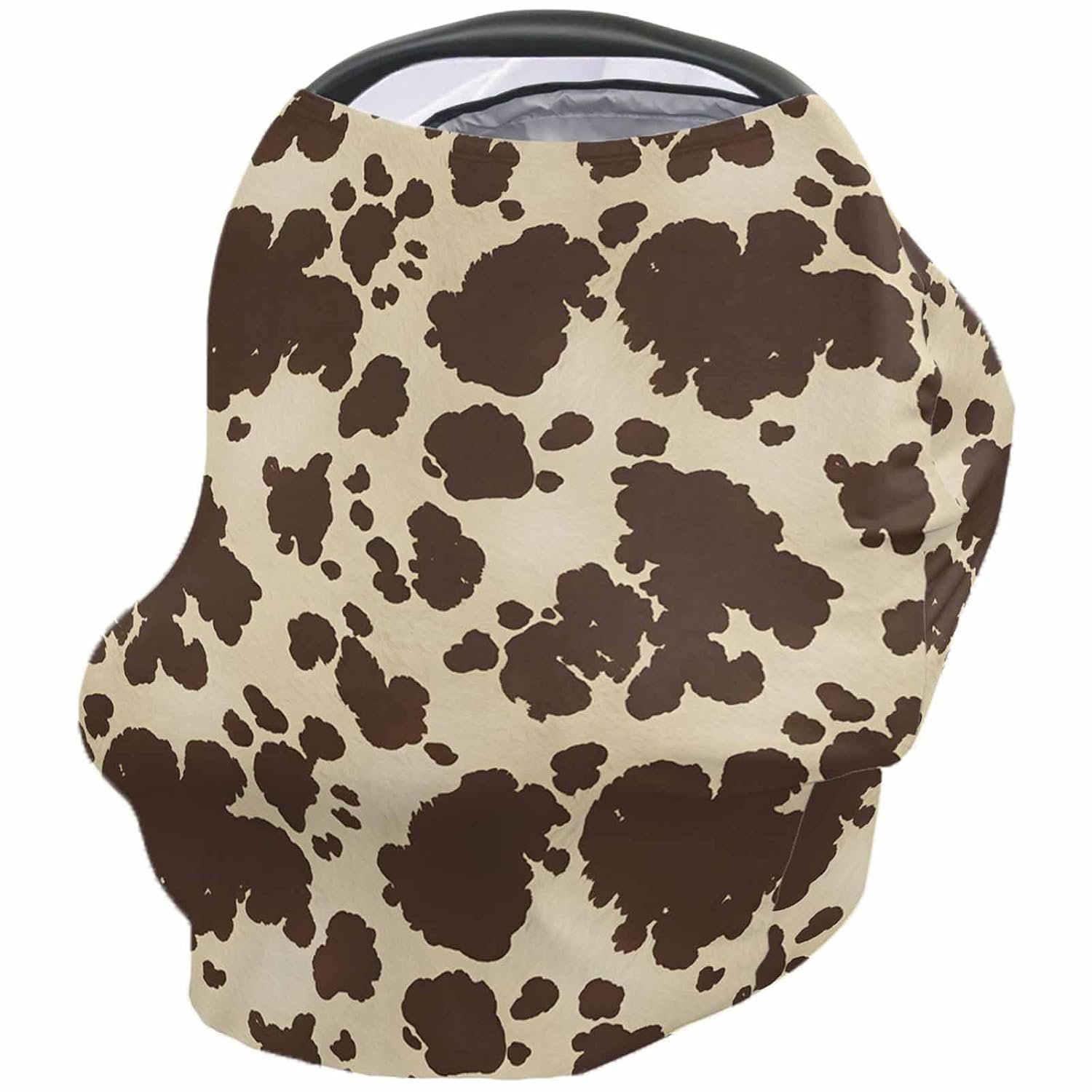 Stylish Cowhide Nursing Cover for Modern Moms