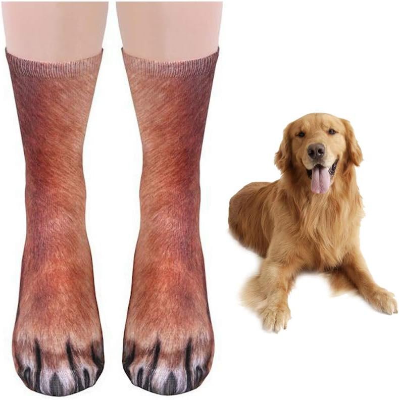 Cozy Animal Paw Socks for Holiday Fun