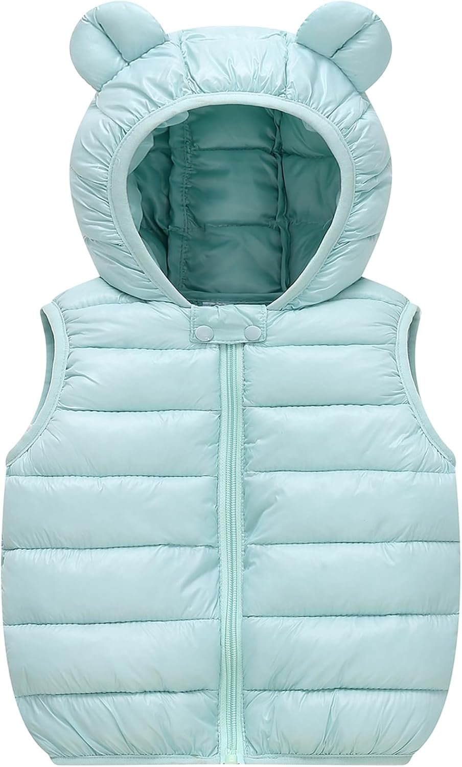 Cozy Bear-Ear Puffer Vest Keeps Babies Warm Without Bulk