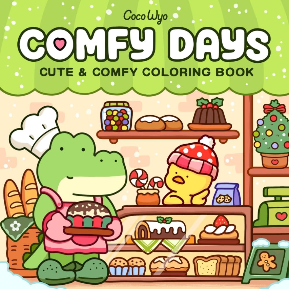 Cozy Comfy Days Coloring Book for Relaxation