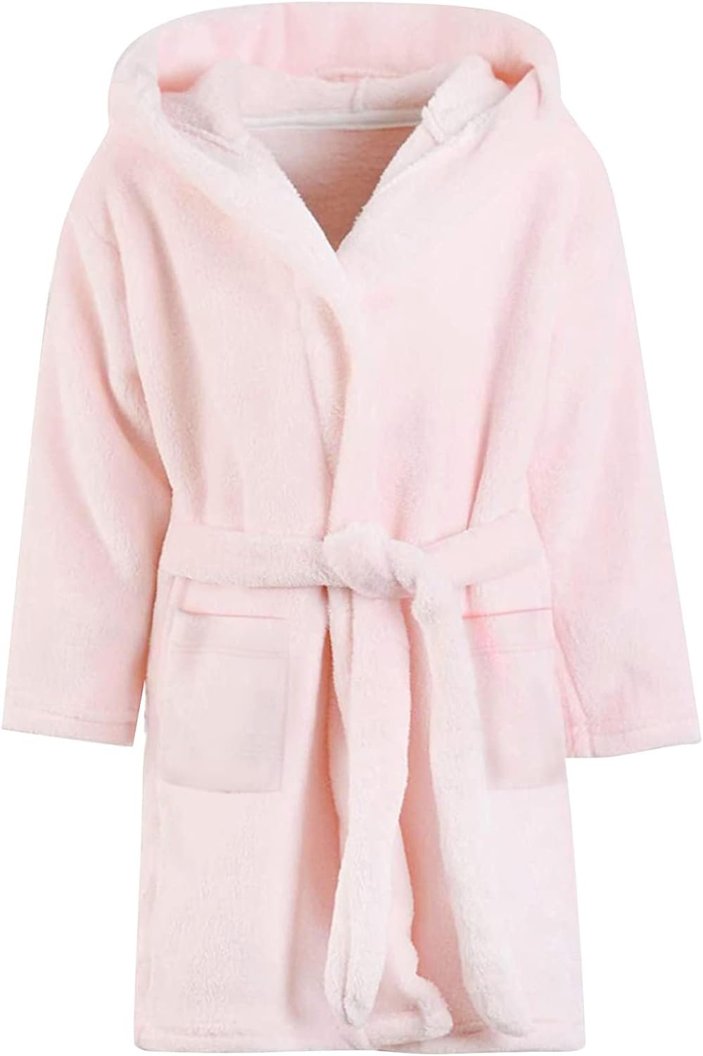 Cozy Kids Hooded Robe - Soft Fleece Bathrobe for Girls