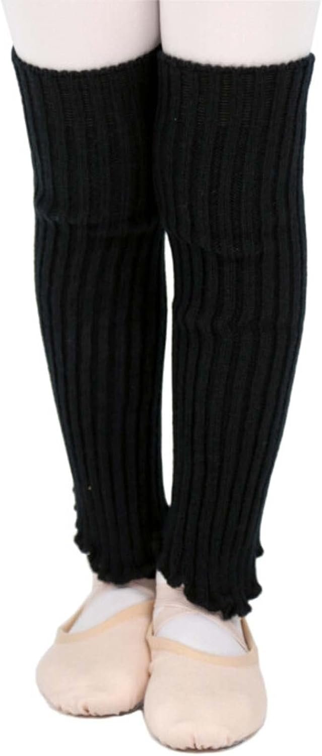 Cozy Knit Leg Warmers for Girls' Dance & Yoga