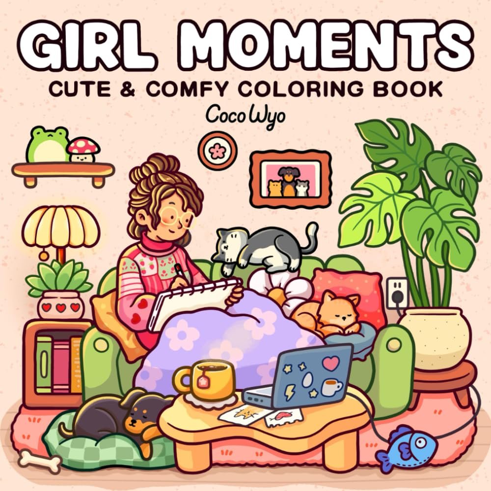 Cozy Moments: Adult Coloring Book for Relaxation