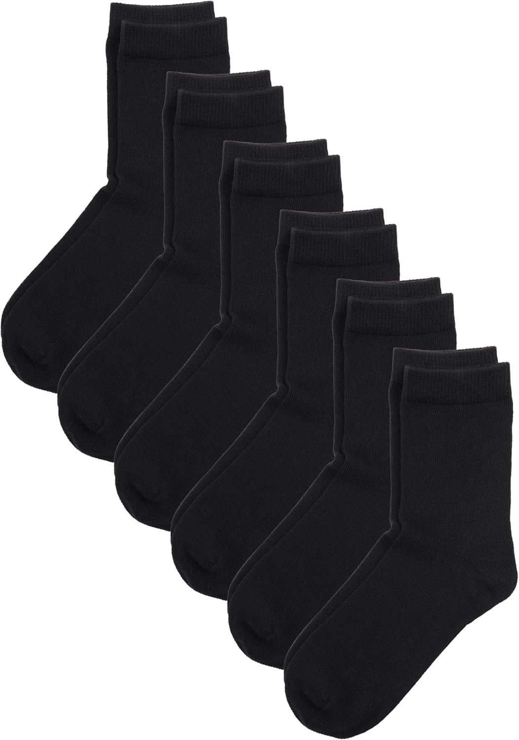 Cozy Seamless Toe Cotton Socks for Kids - 6 Pack