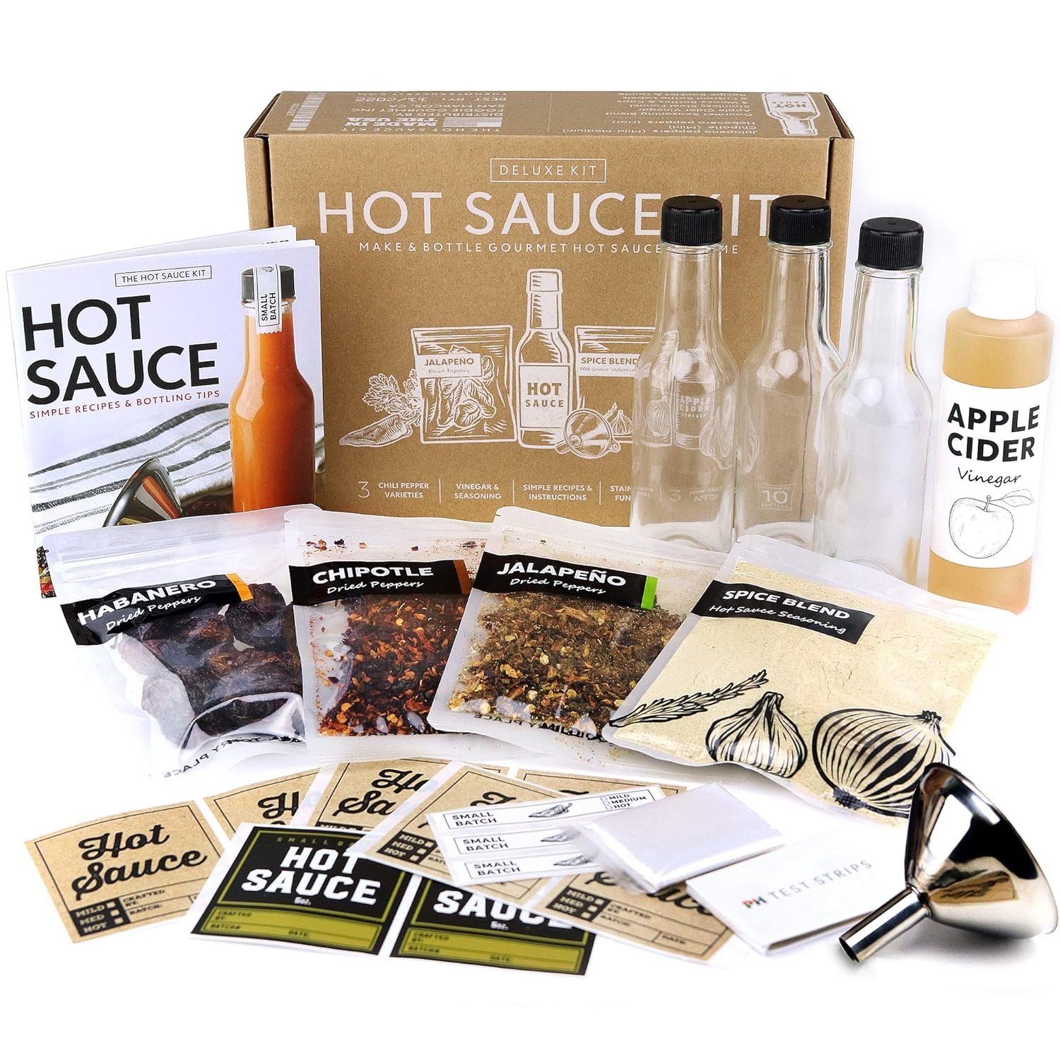 Craft Your Own Gourmet Hot Sauce - Deluxe DIY Kit for Men