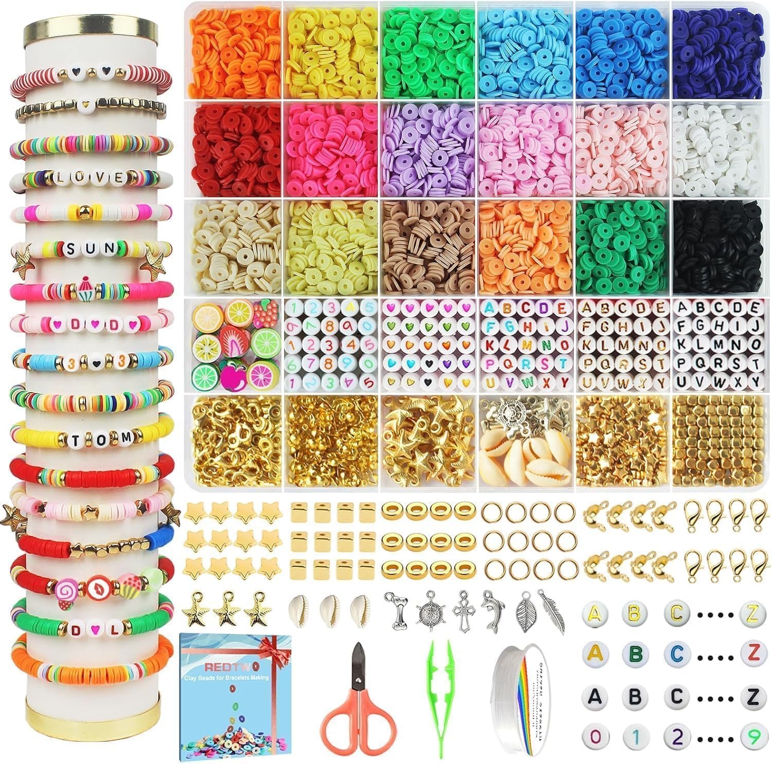 Creative Clay Beads Bracelet Making Kit for Teens