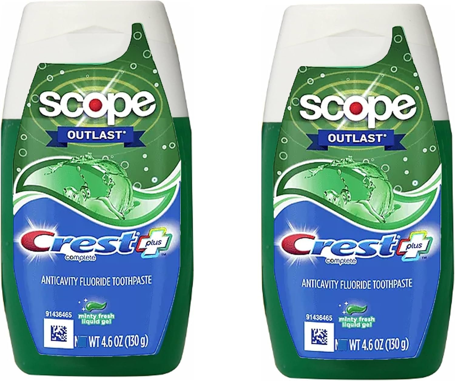 Double Pack: Crest Complete Whitening & Fresh Breath Toothpaste