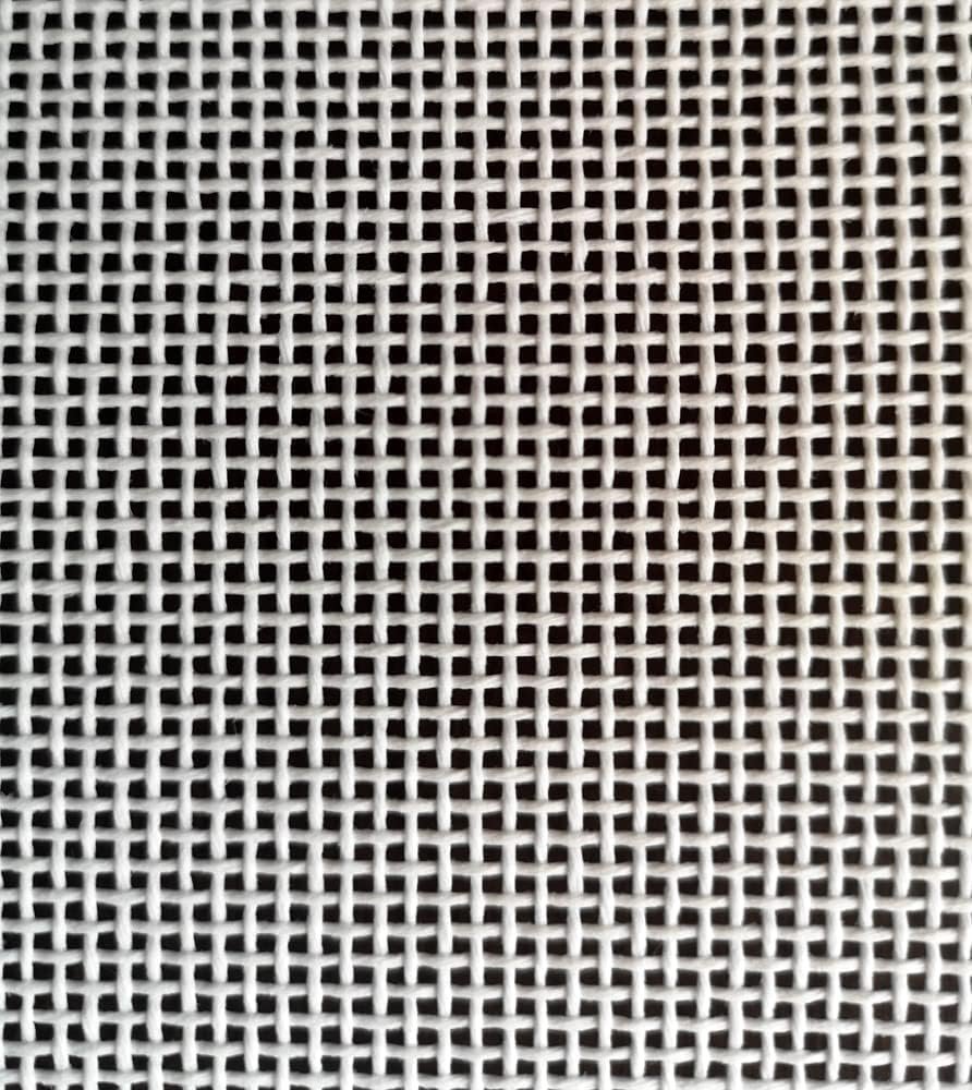 Crisp 13-Mesh White Needlepoint Canvas 20x18 Blank