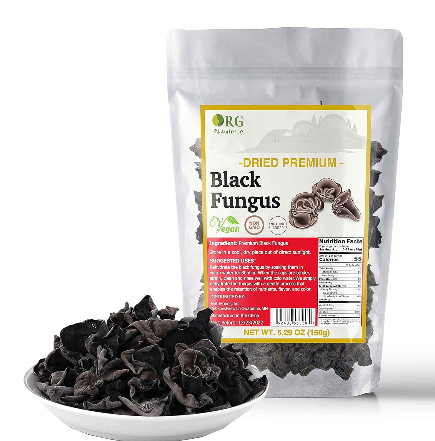 Crisp Premium Wood Ear Mushrooms - Vegan 5.29oz