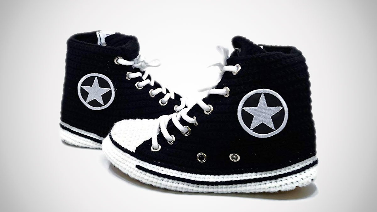 Crochet Converse Slippers