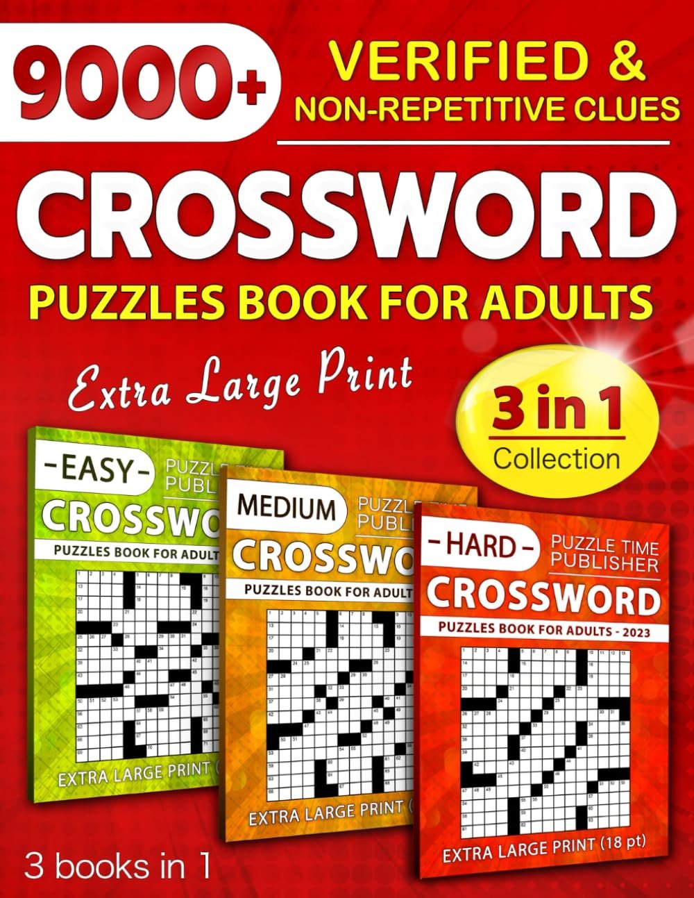 Engaging Crossword Puzzle Book for Adults