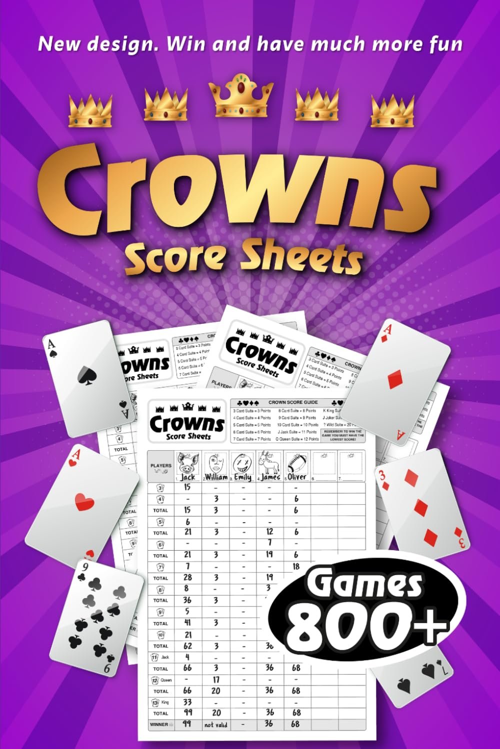 Ultimate Crowns Score Sheets for Game Lovers