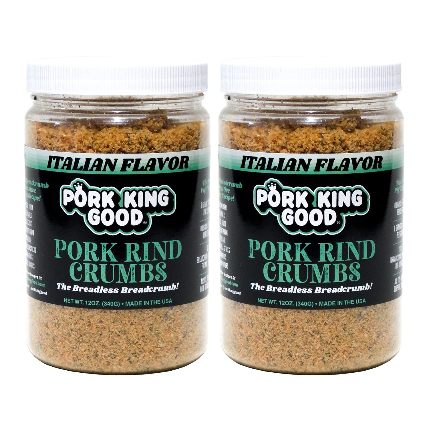 Crunchy Keto Pork Rind Breadcrumbs - Italian 2-Pack
