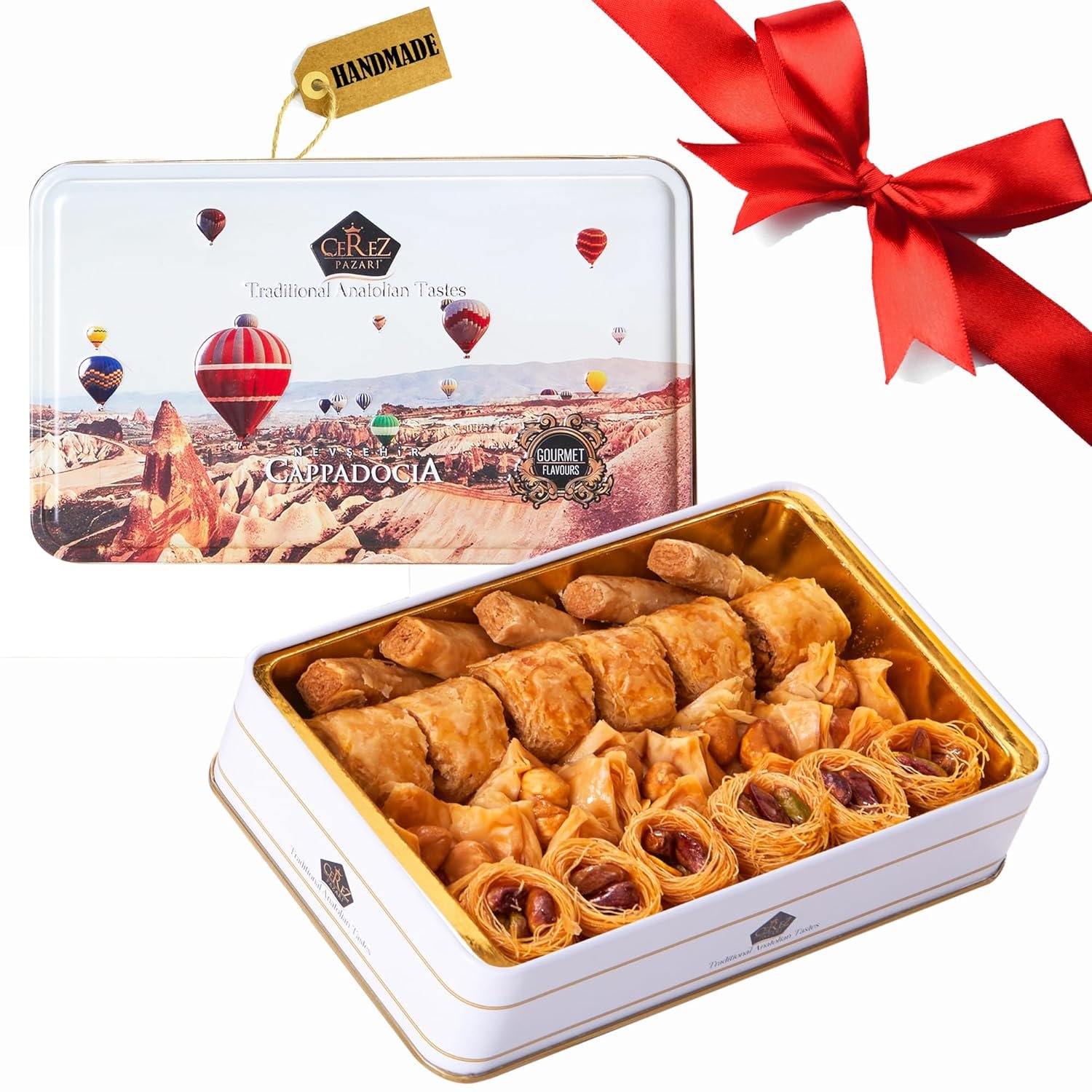 Crunchy Mixed-Nut Baklava Gift Box – 8.5oz Halal
