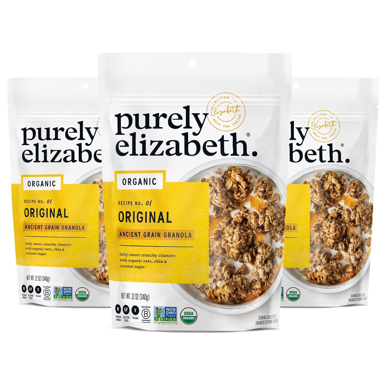 Crunchy Salty-Sweet Ancient Grain Granola 3-Pack