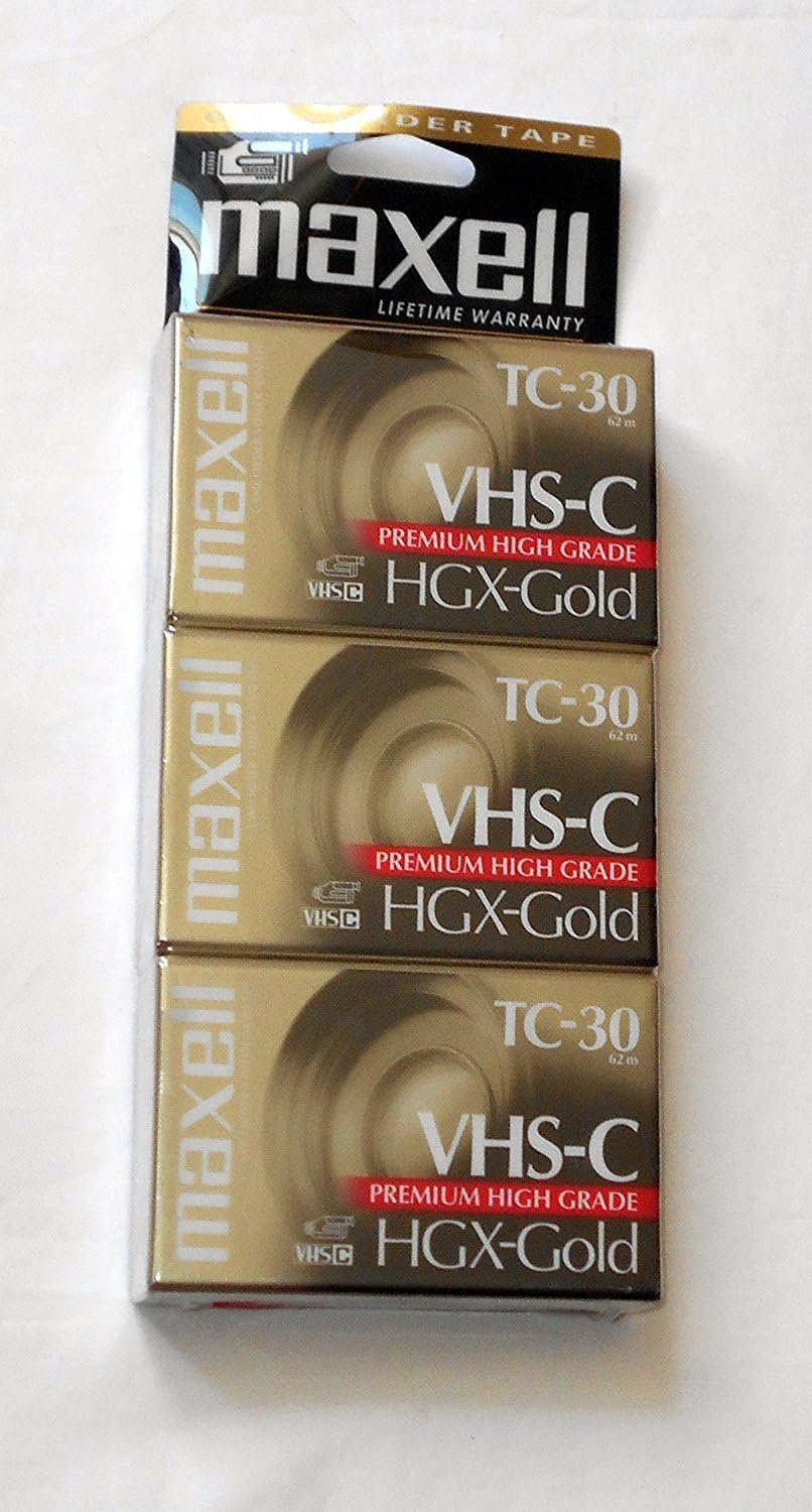 Crystal Clear Memories: Maxell High-Grade VHS-C Camcorder Tapes