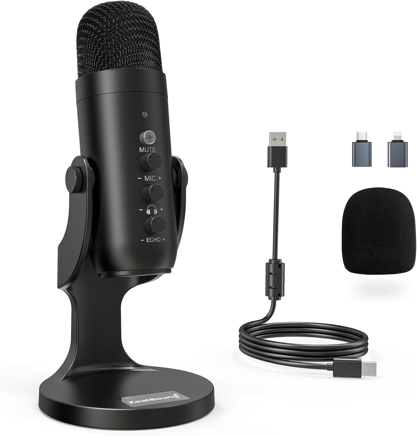 Crystal-Clear USB Microphone for Gaming & Podcasting