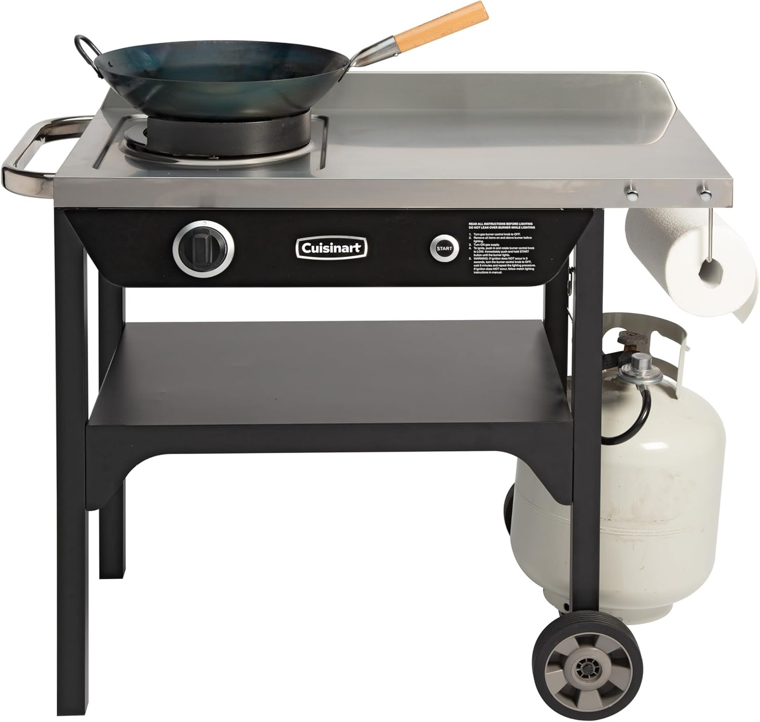 Restaurant-Style Wok Power: 50K BTU Outdoor Cooking Station