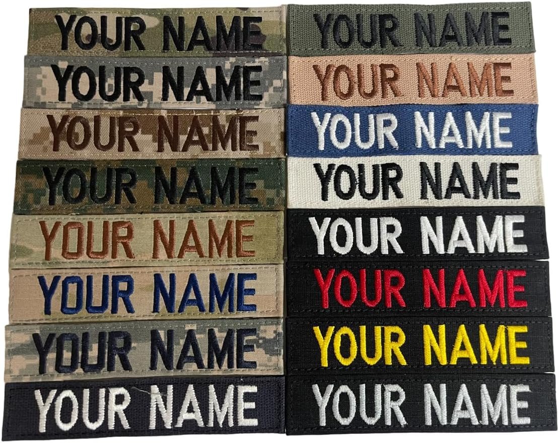 Custom Embroidered Military Name Tape for Gear