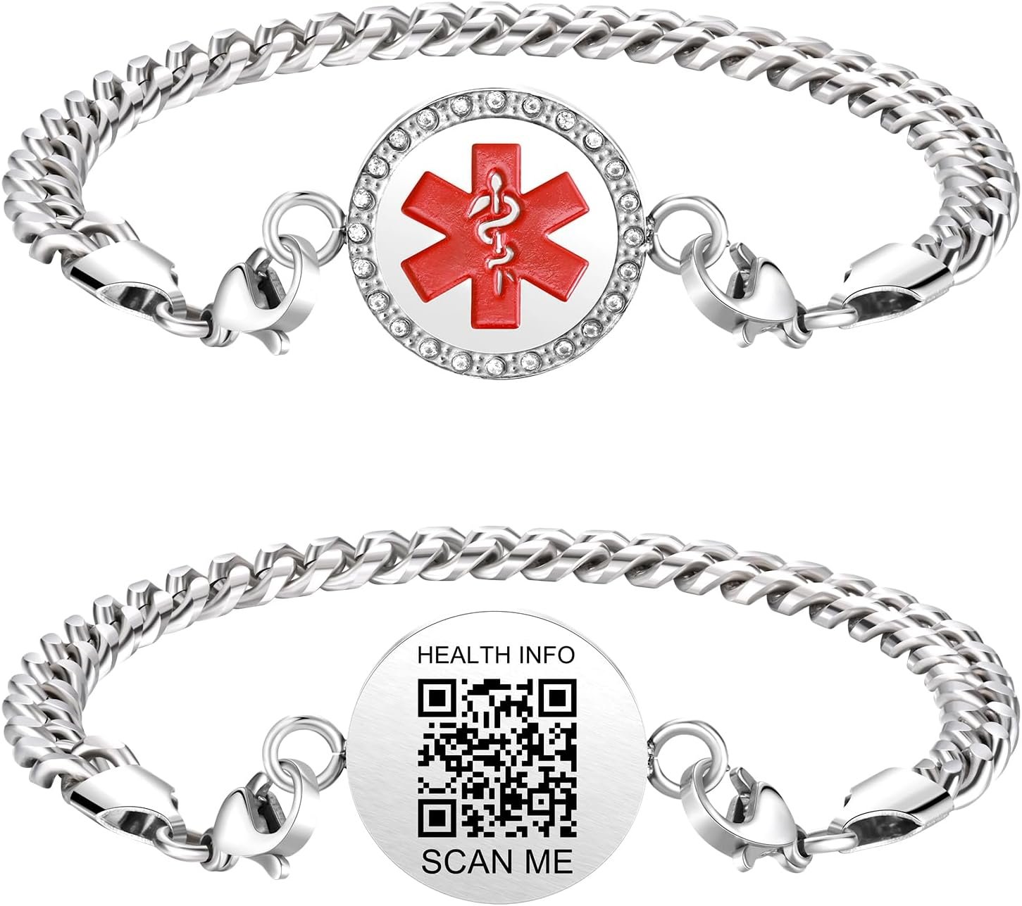 Stay Safe with Our Custom QR Code Medical Alert Bracelets