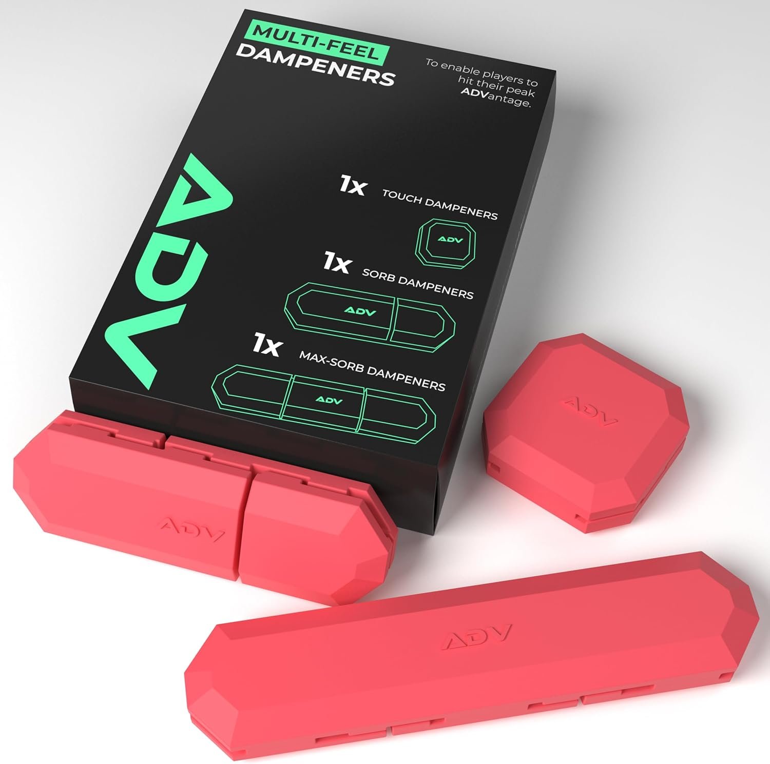 Cut Vibration and Arm Strain: ADV Tennis Dampeners, 3-Pack