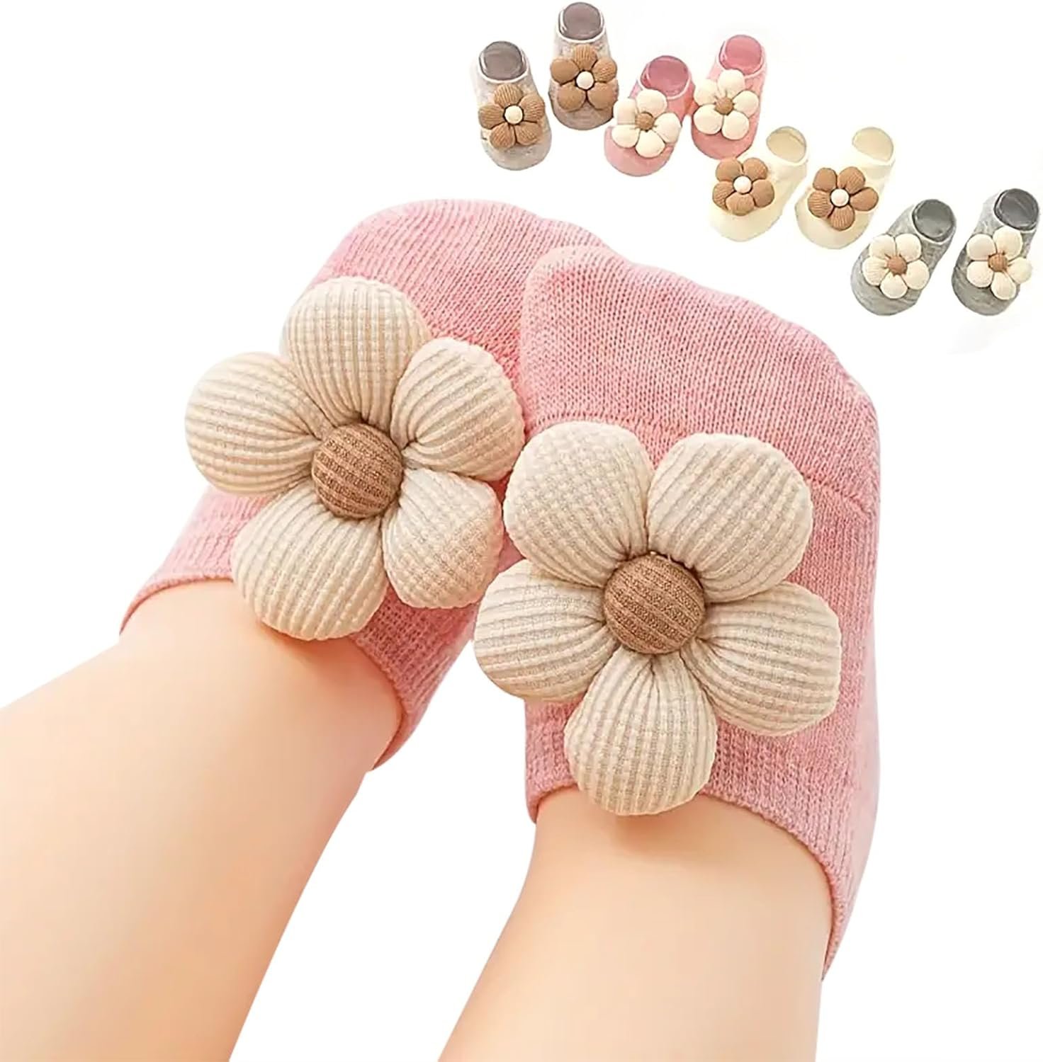 Cute and Comfy Non-Slip Socks for Baby Girls
